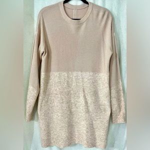 Gorgeous Lululemon longer length sweater. Light Pink, size Large.